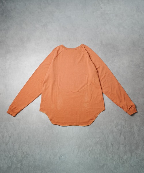 ARCHIVER（アーカイバ）の「【69】天竺  ラグラン袖リブロングスリーブTシャツ（Tシャツ/カットソー・レディース・ベージュ/カーキ/ブラック/オレンジ系/ホワイト・LARGE/MEDIUM）」の9枚目の写真