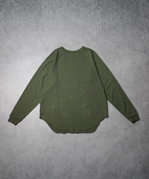 ARCHIVER（アーカイバ）の「【69】天竺  ラグラン袖リブロングスリーブTシャツ（Tシャツ/カットソー・レディース・ベージュ/カーキ/ブラック/オレンジ系/ホワイト・LARGE/MEDIUM）」の13枚目の写真
