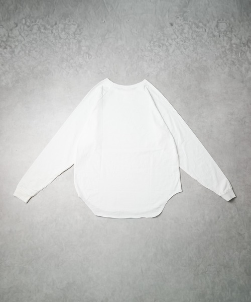 ARCHIVER（アーカイバ）の「【69】天竺  ラグラン袖リブロングスリーブTシャツ（Tシャツ/カットソー・レディース・ベージュ/カーキ/ブラック/オレンジ系/ホワイト・LARGE/MEDIUM）」の22枚目の写真