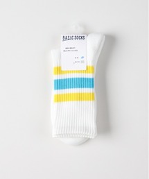 Right-on（ライトオン）の「【BASIC SOCKS】ラインリブ ハイクウォーターソックス (クッション性 / 通気性 / 抗菌防臭)（ソックス/靴下）」