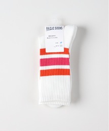 Right-on | 【BASIC SOCKS】ラインリブ ハイクウォーターソックス (クッション性 / 通気性 / 抗菌防臭)(ソックス/靴下)