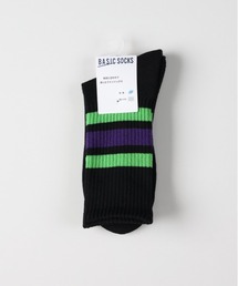 Right-on（ライトオン）の「【BASIC SOCKS】ラインリブ ハイクウォーターソックス (クッション性 / 通気性 / 抗菌防臭)（ソックス/靴下）」