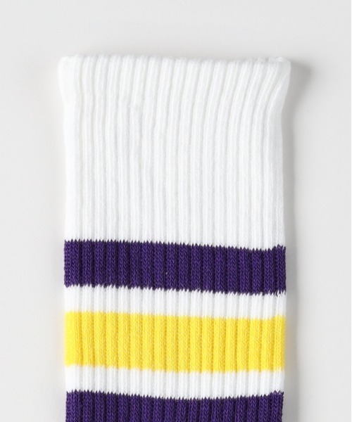 Right-on（ライトオン）の「【BASIC SOCKS】ラインリブ ハイクウォーターソックス (クッション性 / 通気性 / 抗菌防臭)（ソックス/靴下・メンズ・ピンク/グリーン/パープル/イエロー/オレンジ・フリー）」の16枚目の写真