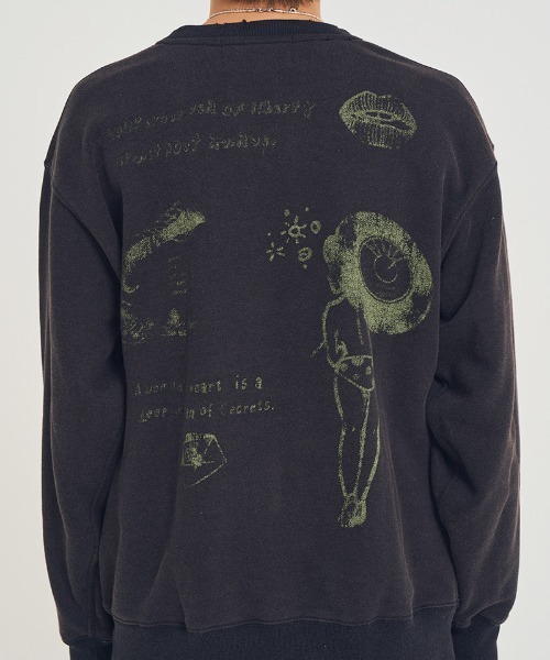 EFFECTEN(エフェクテン)の「msw1851-Salvage sweat shirts スウェット(efsal-19)(スウェット・メンズ・アッシュ/ブラック・XL/L/M)」の4枚目の写真