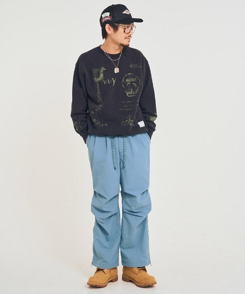 EFFECTEN(エフェクテン)の「msw1851-Salvage sweat shirts スウェット(efsal-19)(スウェット・メンズ・アッシュ/ブラック・XL/L/M)」の5枚目の写真