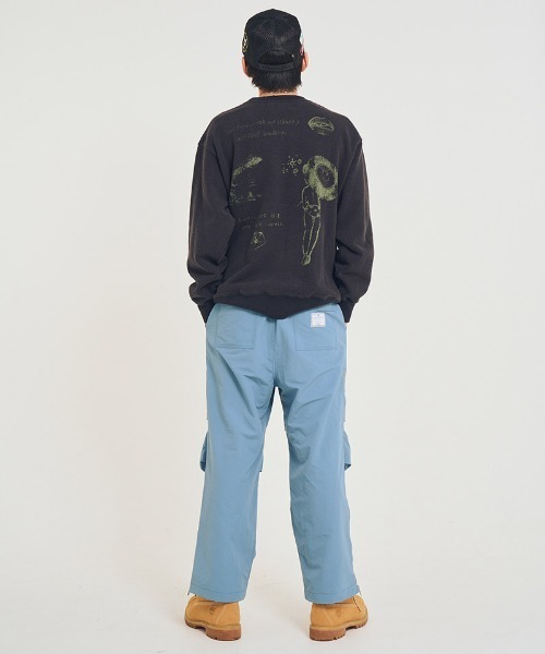 EFFECTEN(エフェクテン)の「msw1851-Salvage sweat shirts スウェット(efsal-19)(スウェット・メンズ・アッシュ/ブラック・XL/L/M)」の7枚目の写真