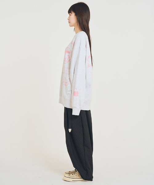 EFFECTEN(エフェクテン)の「msw1851-Salvage sweat shirts スウェット(efsal-19)(スウェット・メンズ・アッシュ/ブラック・XL/L/M)」の13枚目の写真