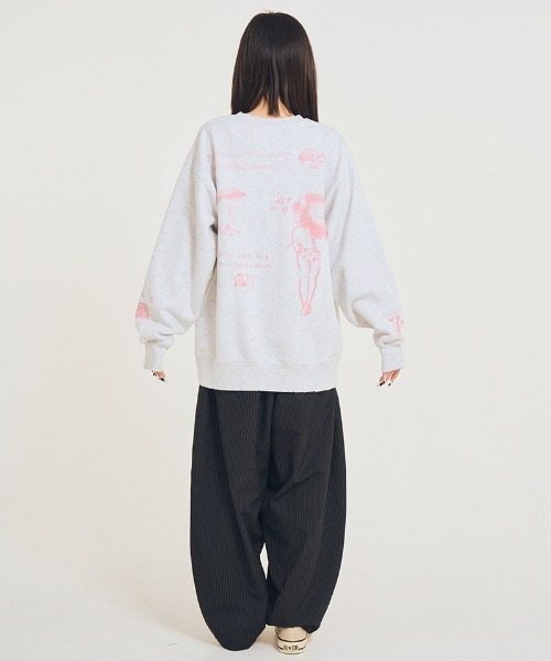 EFFECTEN(エフェクテン)の「msw1851-Salvage sweat shirts スウェット(efsal-19)(スウェット・メンズ・アッシュ/ブラック・XL/L/M)」の14枚目の写真