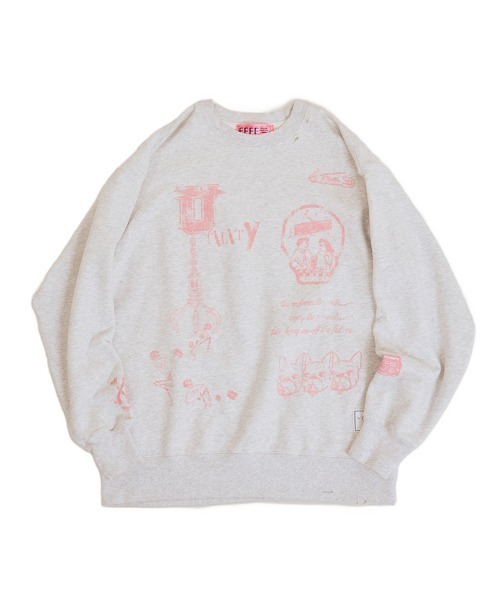 EFFECTEN(エフェクテン)の「msw1851-Salvage sweat shirts スウェット(efsal-19)(スウェット・メンズ・アッシュ/ブラック・XL/L/M)」の16枚目の写真