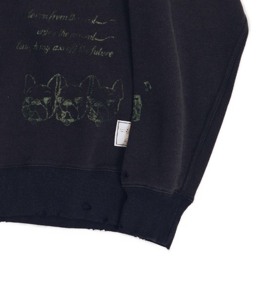 EFFECTEN(エフェクテン)の「msw1851-Salvage sweat shirts スウェット(efsal-19)(スウェット・メンズ・アッシュ/ブラック・XL/L/M)」の21枚目の写真