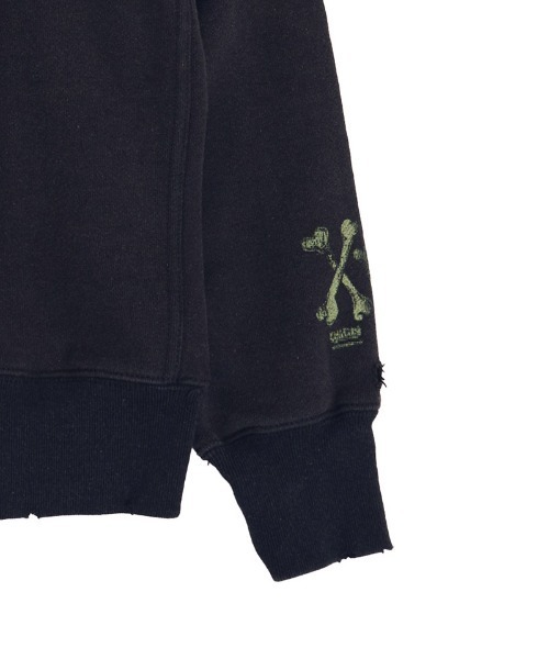 EFFECTEN(エフェクテン)の「msw1851-Salvage sweat shirts スウェット(efsal-19)(スウェット・メンズ・アッシュ/ブラック・XL/L/M)」の10枚目の写真