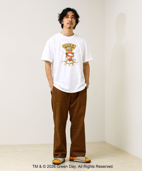 GOOD ROCK SPEED(グッドロックスピード)の「【GOOD ROCK SPEED】別注 GREEN DAY プリントTシャツ(Tシャツ/カットソー・メンズ・ホワイト系その他・M/L)」の2枚目の写真
