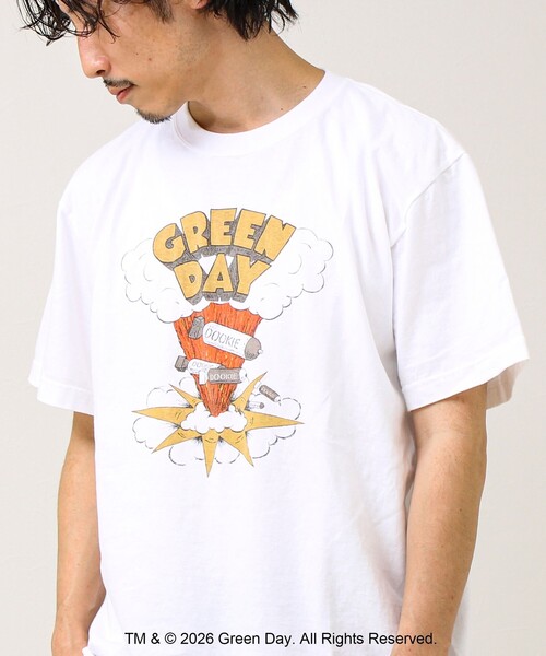 GOOD ROCK SPEED(グッドロックスピード)の「【GOOD ROCK SPEED】別注 GREEN DAY プリントTシャツ(Tシャツ/カットソー・メンズ・ホワイト系その他・M/L)」の3枚目の写真