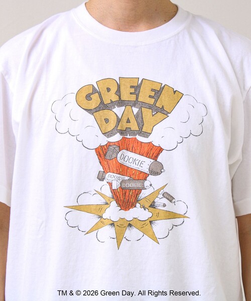 GOOD ROCK SPEED(グッドロックスピード)の「【GOOD ROCK SPEED】別注 GREEN DAY プリントTシャツ(Tシャツ/カットソー・メンズ・ホワイト系その他・M/L)」の8枚目の写真