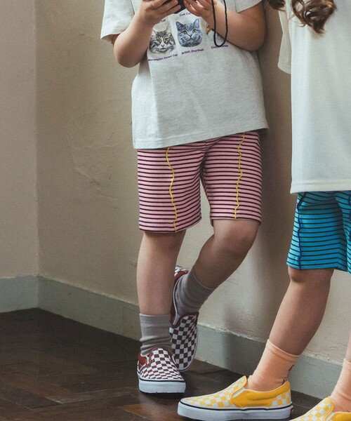 BEAMS mini(ビームスミニ)の「【WEB限定】ハーフ レギンス パンツ 2026SS(80~130cm)子供服 夏物 まとめ買い キッズ プチプラ 定番(その他パンツ・キッズ・パープル系その他4/ブルー/ピンク・80/130/120/110/100/90)」の3枚目の写真