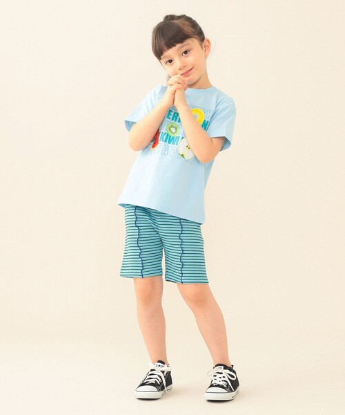 BEAMS mini(ビームスミニ)の「【WEB限定】ハーフ レギンス パンツ 2026SS(80~130cm)子供服 夏物 まとめ買い キッズ プチプラ 定番(その他パンツ・キッズ・パープル系その他4/ブルー/ピンク・80/130/120/110/100/90)」の5枚目の写真