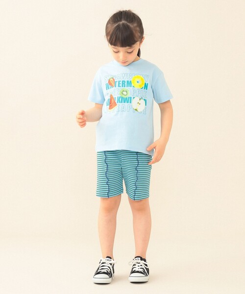BEAMS mini(ビームスミニ)の「【WEB限定】ハーフ レギンス パンツ 2026SS(80~130cm)子供服 夏物 まとめ買い キッズ プチプラ 定番(その他パンツ・キッズ・パープル系その他4/ブルー/ピンク・80/130/120/110/100/90)」の6枚目の写真