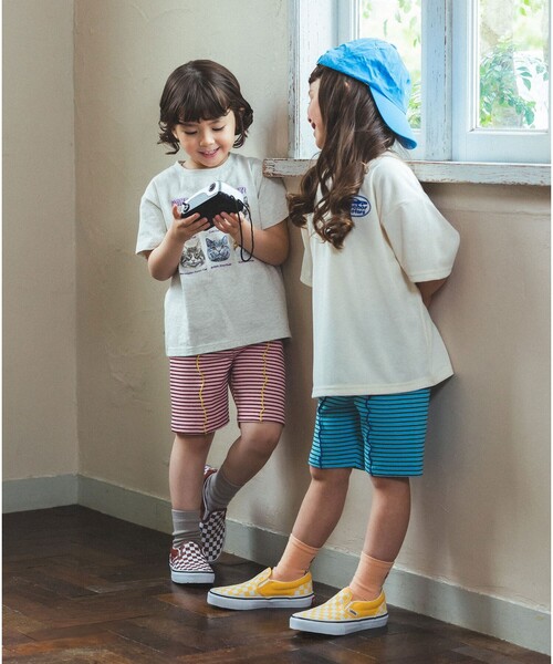 BEAMS mini(ビームスミニ)の「【WEB限定】ハーフ レギンス パンツ 2026SS(80~130cm)子供服 夏物 まとめ買い キッズ プチプラ 定番(その他パンツ・キッズ・パープル系その他4/ブルー/ピンク・80/130/120/110/100/90)」の10枚目の写真