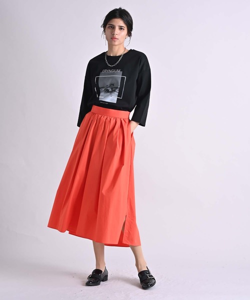 RAW FUDGE(ローファッジ)の「シルケットスムースフォトプリントTシャツ(Tシャツ/カットソー・レディース・オフホワイト/チャコールグレー/ブラック・M)」の10枚目の写真