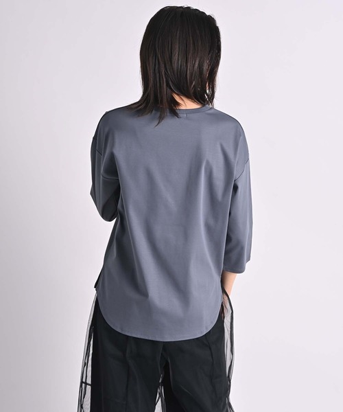 RAW FUDGE(ローファッジ)の「シルケットスムースフォトプリントTシャツ(Tシャツ/カットソー・レディース・オフホワイト/チャコールグレー/ブラック・M)」の19枚目の写真