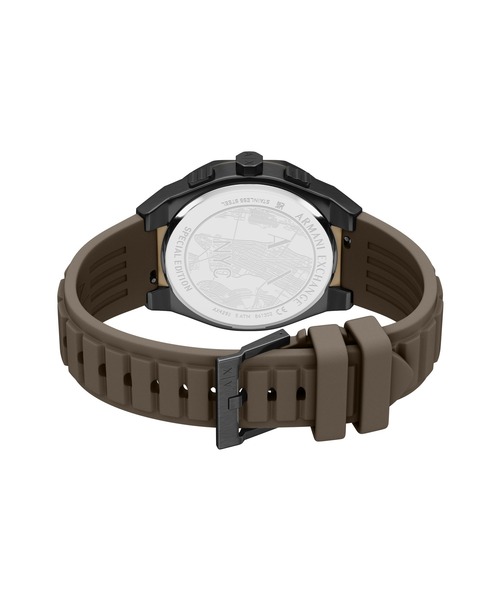 ARMANI EXCHANGE(アルマーニエクスチェンジ)の「アルマーニ・エクスチェンジ 腕時計 メンズ アナログ シリコン AX4293(アナログ腕時計・メンズ・ブラウン・FREE)」の3枚目の写真