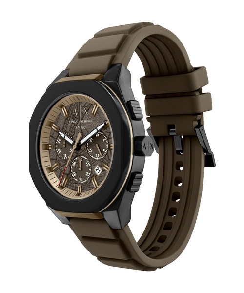 ARMANI EXCHANGE(アルマーニエクスチェンジ)の「アルマーニ・エクスチェンジ 腕時計 メンズ アナログ シリコン AX4293(アナログ腕時計・メンズ・ブラウン・FREE)」の7枚目の写真