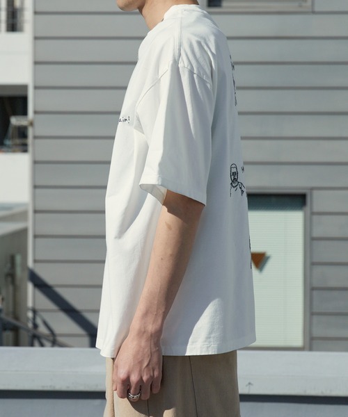 REMI RELIEF(レミレリーフ)の「REMI RELIEF/レミレリーフ SP加工25/-天竺T(刺繍:Make America Great Again!) ロゴ刺繍 ヴィンテージ Tシャツ 2026年 夏 夏服(Tシャツ/カットソー・メンズ・ブラック/オフホワイト・M/L/XL)」の10枚目の写真