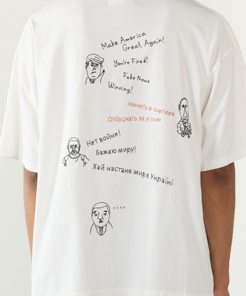 REMI RELIEF(レミレリーフ)の「REMI RELIEF/レミレリーフ SP加工25/-天竺T(刺繍:Make America Great Again!) ロゴ刺繍 ヴィンテージ Tシャツ 2026年 夏 夏服(Tシャツ/カットソー・メンズ・ブラック/オフホワイト・M/L/XL)」の14枚目の写真
