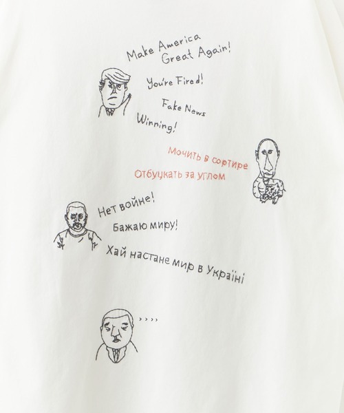 REMI RELIEF(レミレリーフ)の「REMI RELIEF/レミレリーフ SP加工25/-天竺T(刺繍:Make America Great Again!) ロゴ刺繍 ヴィンテージ Tシャツ 2026年 夏 夏服(Tシャツ/カットソー・メンズ・ブラック/オフホワイト・M/L/XL)」の9枚目の写真