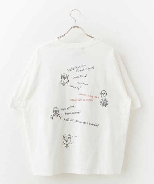REMI RELIEF(レミレリーフ)の「REMI RELIEF/レミレリーフ SP加工25/-天竺T(刺繍:Make America Great Again!) ロゴ刺繍 ヴィンテージ Tシャツ 2026年 夏 夏服(Tシャツ/カットソー・メンズ・ブラック/オフホワイト・M/L/XL)」の13枚目の写真