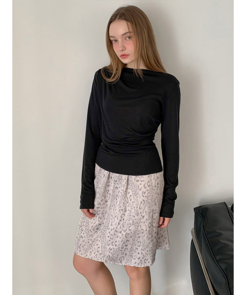 VASCARA（バスカラ）の「Leopard Mix Midi Skirt（スカート・レディース・グレー・FREE）」の2枚目の写真