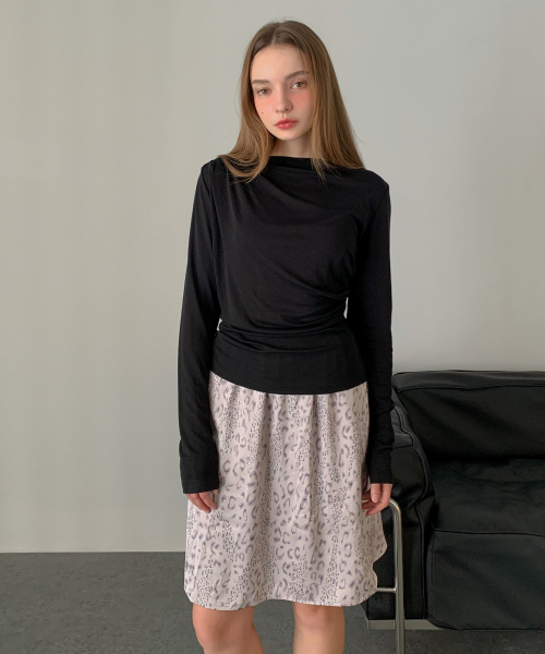 VASCARA（バスカラ）の「Leopard Mix Midi Skirt（スカート・レディース・グレー・FREE）」の3枚目の写真
