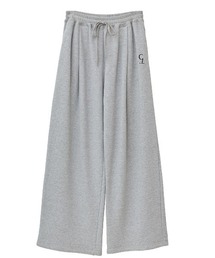 CLANE/クラネ/LOGO SWEAT TUCK WIDE PANTS