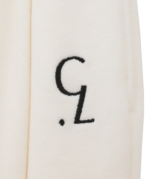 CLANE(クラネ)の「CLANE/クラネ/LOGO SWEAT TUCK WIDE PANTS(スウェットパンツ・レディース・ブラック/グレー/ホワイト・1)」の8枚目の写真