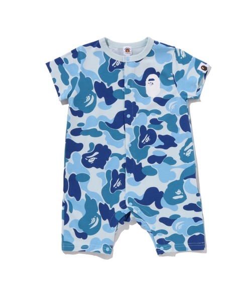 A BATHING APE（アベイシングエイプ）の「ABC CAMO APE HEAD ROMPERS（ロンパース・キッズ・ブルー/イエロー/ピンク・70/80）」の2枚目の写真