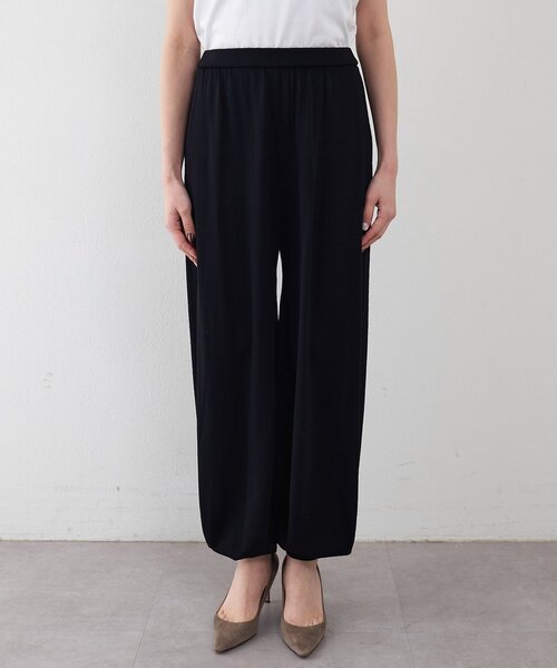 Whim Gazette(ウィムガゼット)の「【GEMINI】レイヤードニットパンツ(その他パンツ・レディース・カーキ/ブラック・FREE)」の11枚目の写真