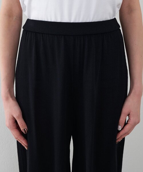 Whim Gazette(ウィムガゼット)の「【GEMINI】レイヤードニットパンツ(その他パンツ・レディース・カーキ/ブラック・FREE)」の8枚目の写真