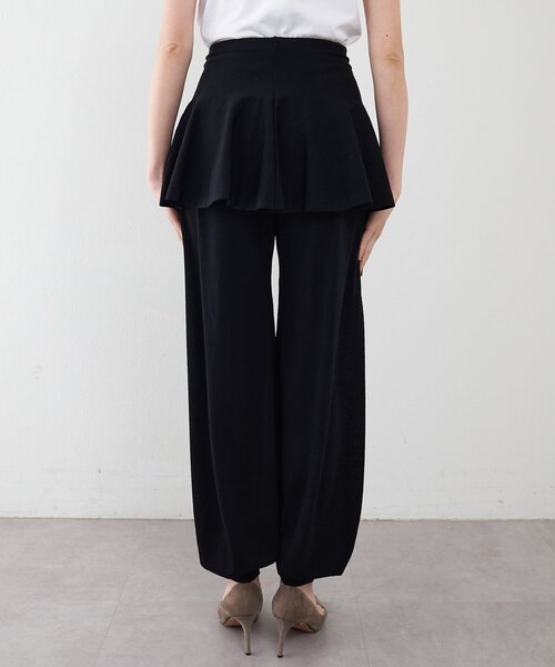 Whim Gazette(ウィムガゼット)の「【GEMINI】レイヤードニットパンツ(その他パンツ・レディース・カーキ/ブラック・FREE)」の12枚目の写真