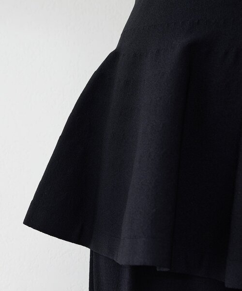 Whim Gazette(ウィムガゼット)の「【GEMINI】レイヤードニットパンツ(その他パンツ・レディース・カーキ/ブラック・FREE)」の6枚目の写真