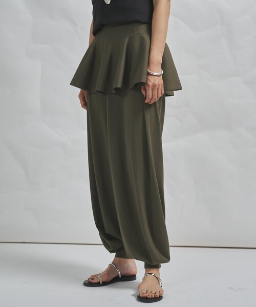 Whim Gazette(ウィムガゼット)の「【GEMINI】レイヤードニットパンツ(その他パンツ・レディース・カーキ/ブラック・FREE)」の19枚目の写真