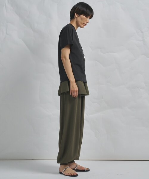 Whim Gazette(ウィムガゼット)の「【GEMINI】レイヤードニットパンツ(その他パンツ・レディース・カーキ/ブラック・FREE)」の16枚目の写真