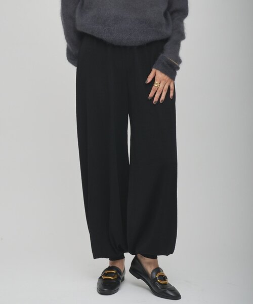 Whim Gazette(ウィムガゼット)の「【GEMINI】レイヤードニットパンツ(その他パンツ・レディース・カーキ/ブラック・FREE)」の21枚目の写真