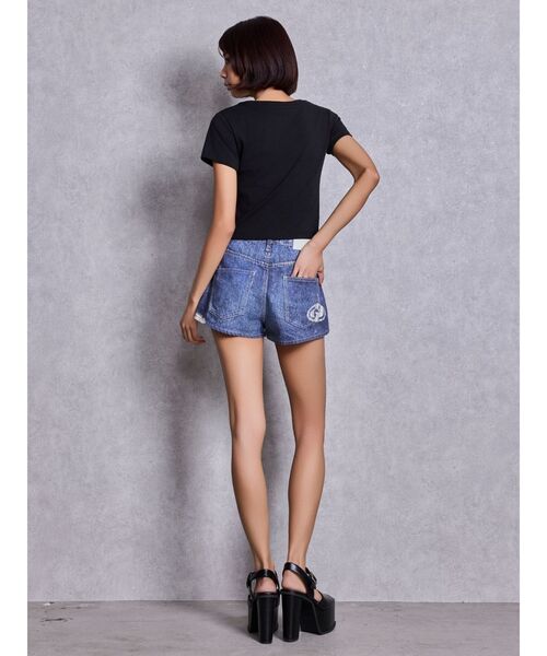 GYDA(ジェイダ)の「GLITTER GG Tシャツ(Tシャツ/カットソー・レディース・ミント/ピンク/オレンジ/ブラック/オフホワイト・FREE)」の9枚目の写真