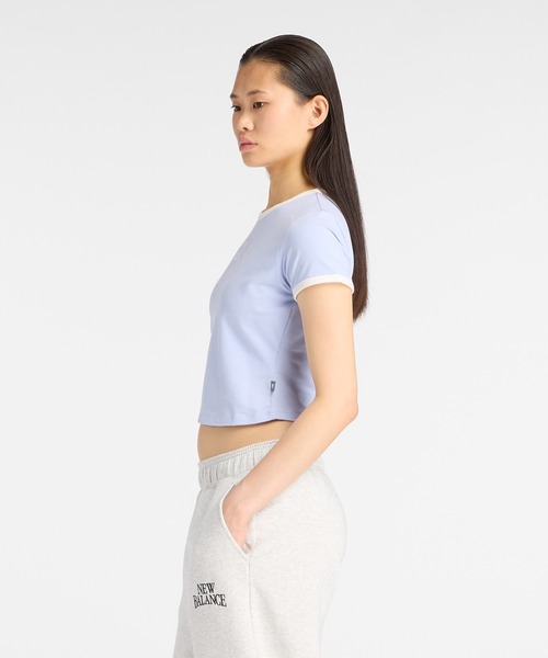NEW BALANCE(ニューバランス)の「TracksideリンガーTシャツ(Tシャツ/カットソー・レディース・ライトパープル/ホワイト・SMALL/MEDIUM/LARGE/X-LARGE)」の21枚目の写真