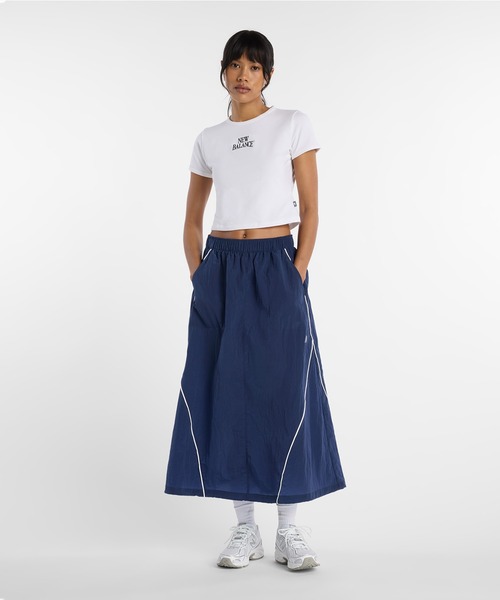 NEW BALANCE(ニューバランス)の「TracksideリンガーTシャツ(Tシャツ/カットソー・レディース・ライトパープル/ホワイト・SMALL/MEDIUM/LARGE/X-LARGE)」の20枚目の写真