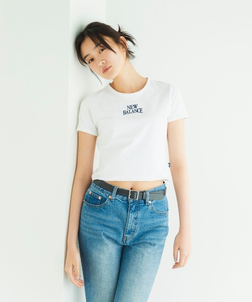 NEW BALANCE(ニューバランス)の「TracksideリンガーTシャツ(Tシャツ/カットソー・レディース・ライトパープル/ホワイト・SMALL/MEDIUM/LARGE/X-LARGE)」の4枚目の写真