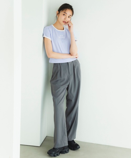 NEW BALANCE(ニューバランス)の「TracksideリンガーTシャツ(Tシャツ/カットソー・レディース・ライトパープル/ホワイト・SMALL/MEDIUM/LARGE/X-LARGE)」の10枚目の写真