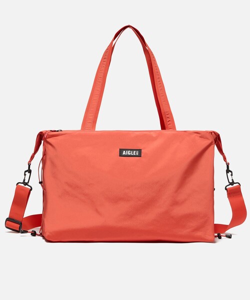 AIGLE（エーグル）の「撥水 ライト＆コンパクト トートバッグ 25L（トートバッグ・レディース・オレンジ/ホワイト/ダークネイビー・FREE）」の3枚目の写真