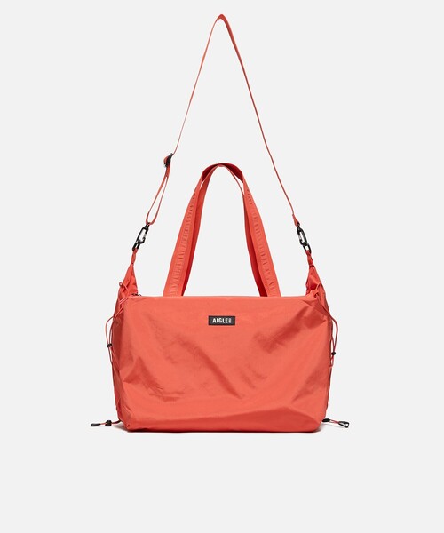 AIGLE（エーグル）の「撥水 ライト＆コンパクト トートバッグ 25L（トートバッグ・レディース・オレンジ/ホワイト/ダークネイビー・FREE）」の6枚目の写真