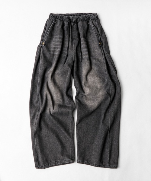 CALIFORNIA OUTFITTERS（カリフォルニア アウトフィッターズ）の「GC 2D6 サイド切り替えデニムワイドパンツ（デニムパンツ・メンズ・ライトブルー/ダークブルー/チャコール・FREE）」の16枚目の写真